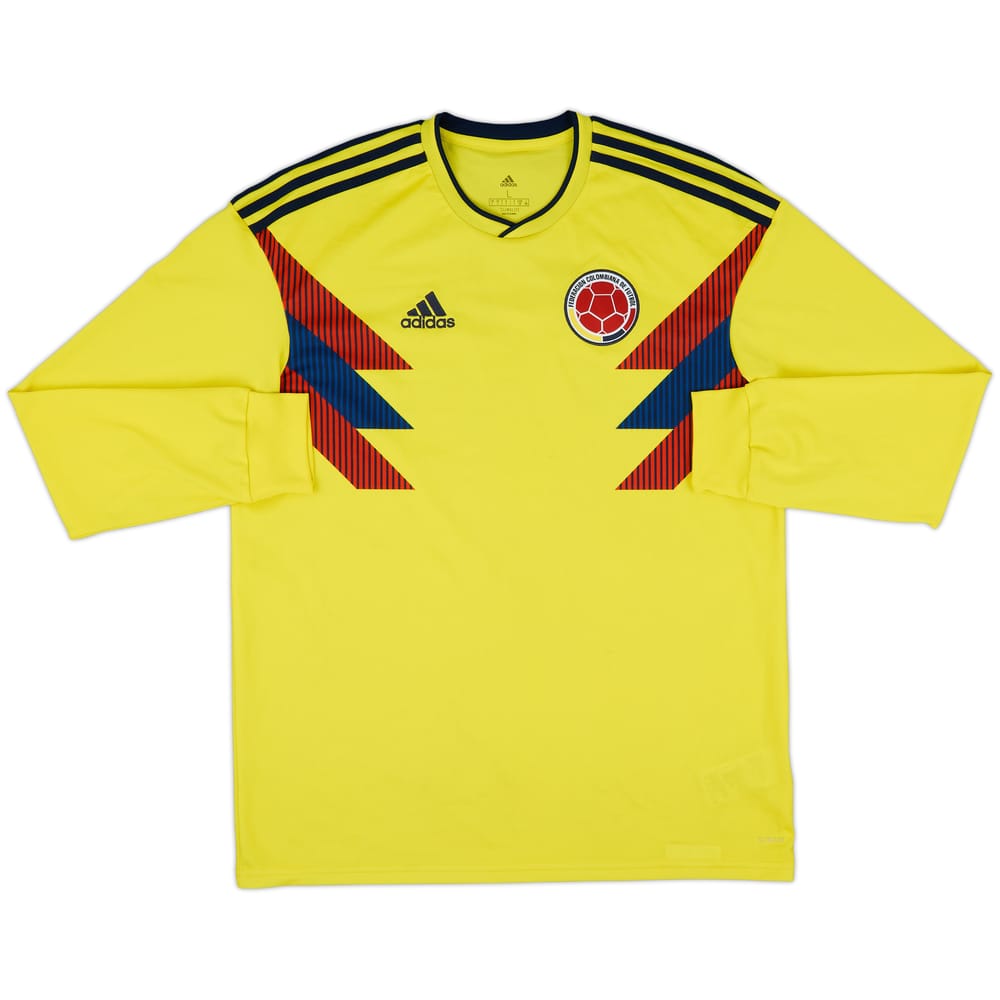 2018-19 Colombia Home L/S Shirt - 8/10 - (L)
