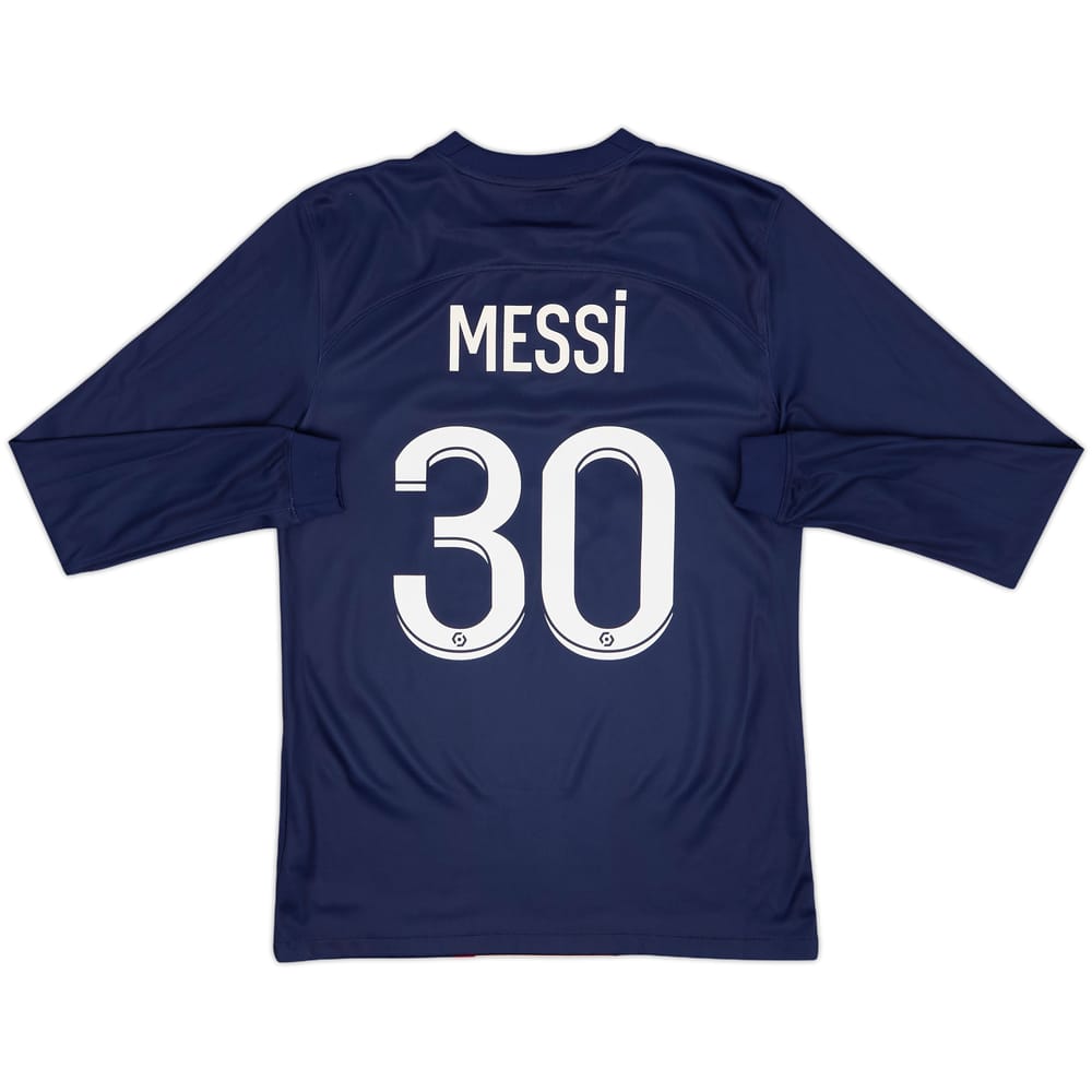 2022-23 Paris Saint-Germain Home L/S Shirt Messi #30 - 8/10 - (S)
