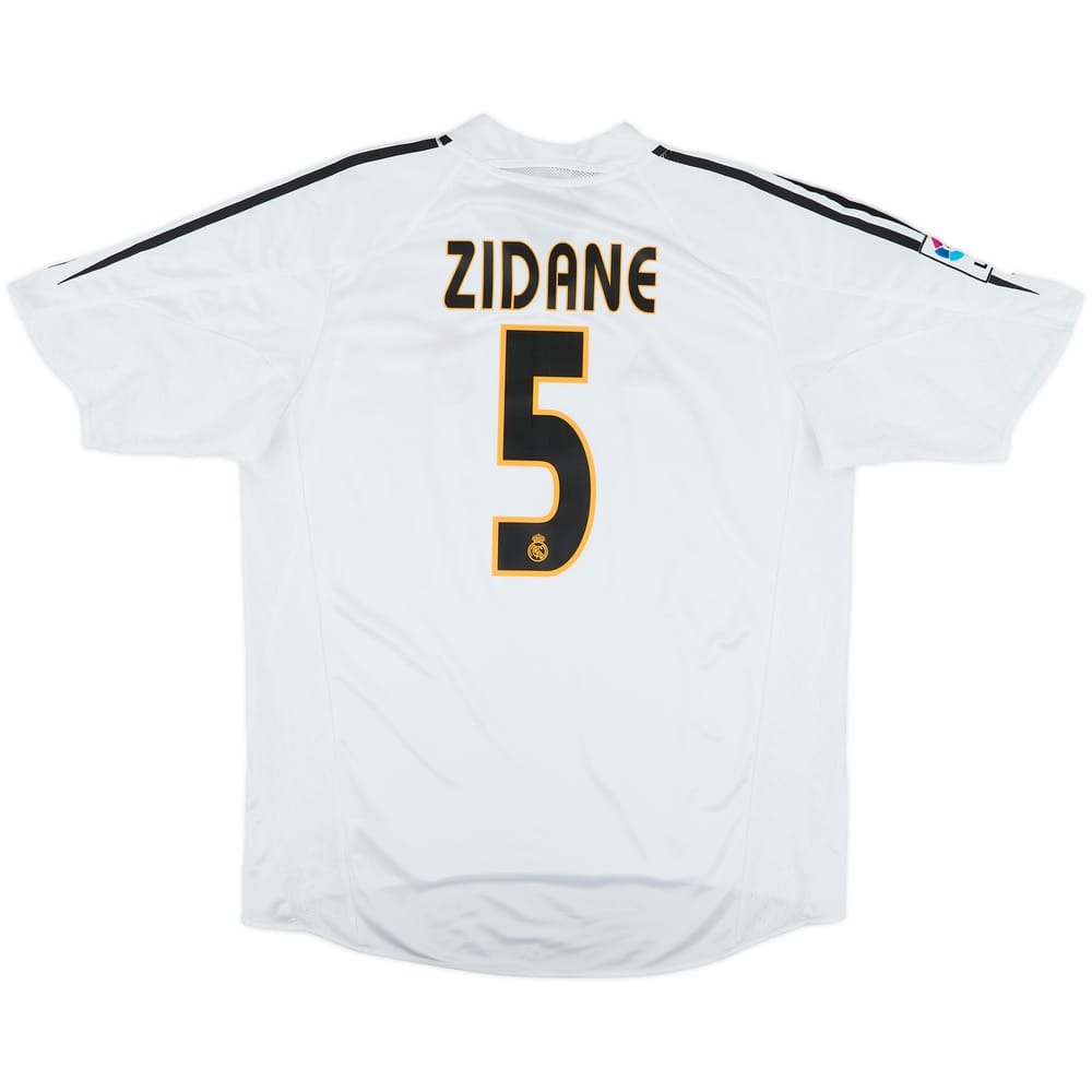2004-05 Real Madrid Home Shirt Zidane #5 - 7/10 - (L)