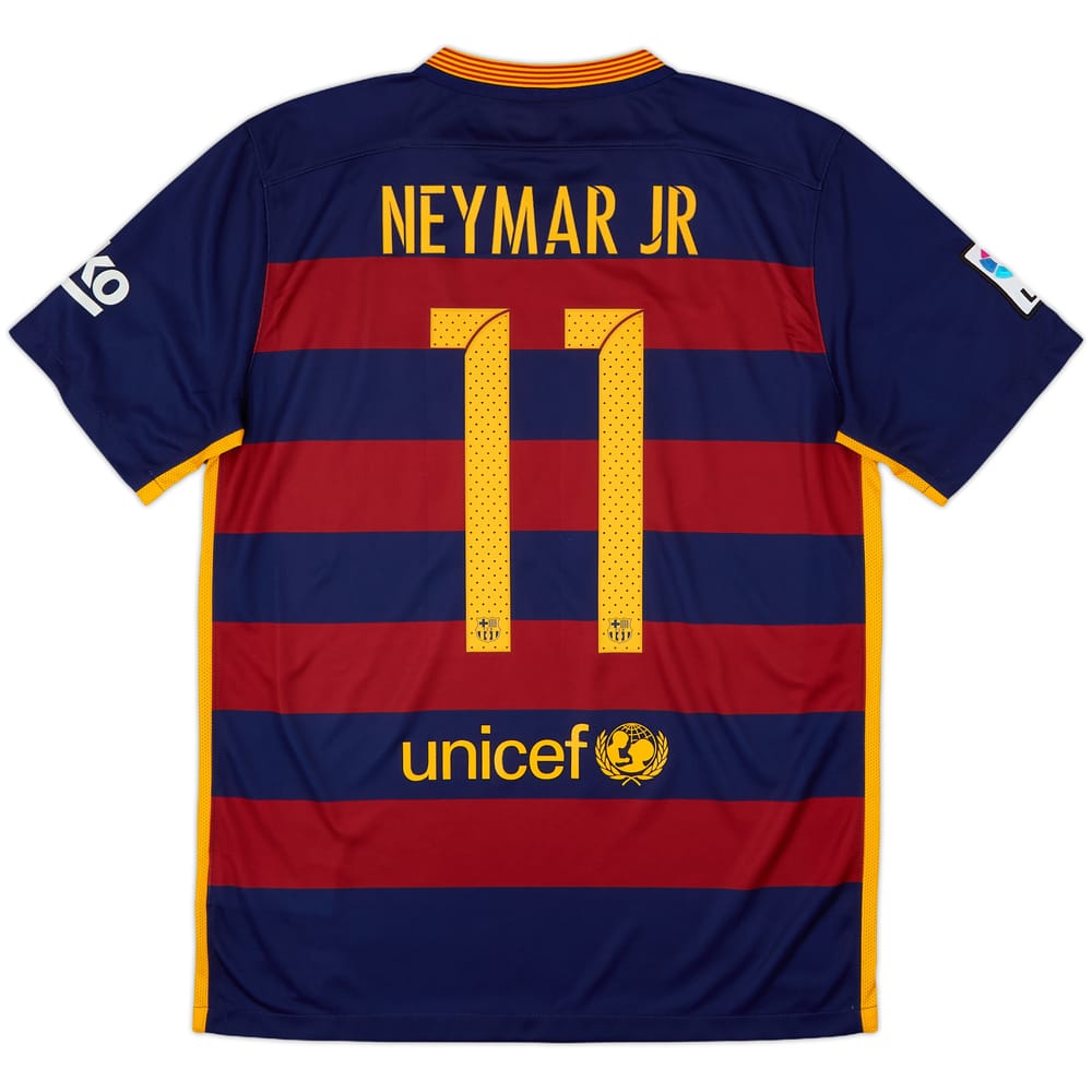 2015-16 Barcelona Home Shirt Neymar Jr #11 - 8/10 - (M)