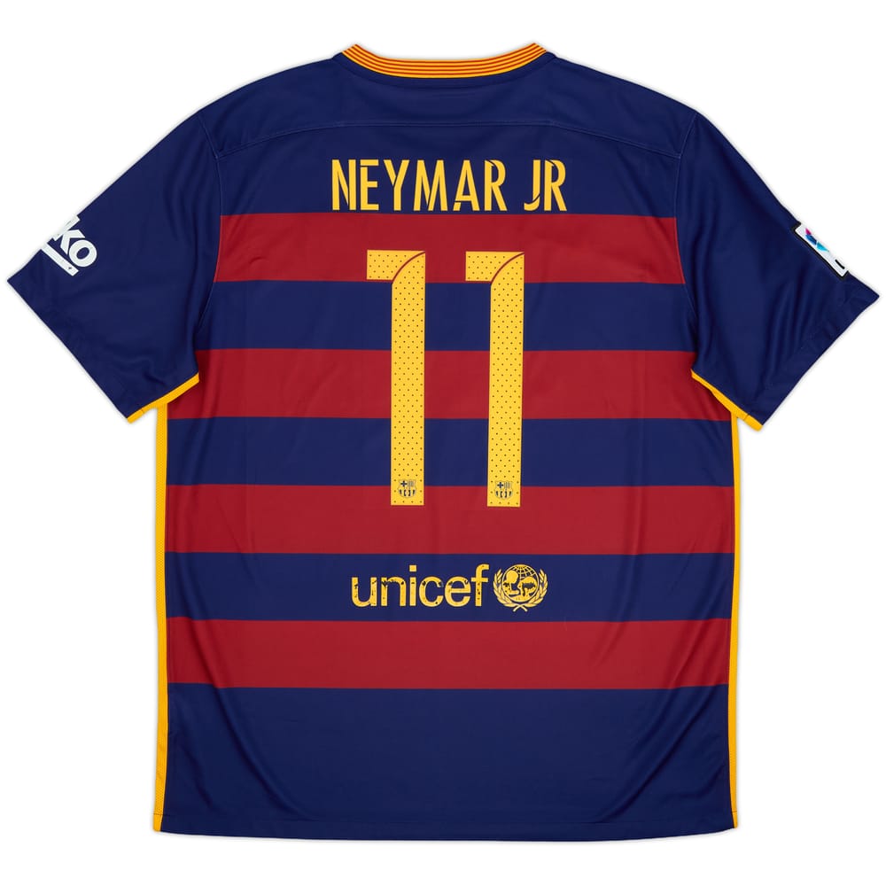 2015-16 Barcelona Home Shirt Neymar Jr #11 - 6/10 - (XL)
