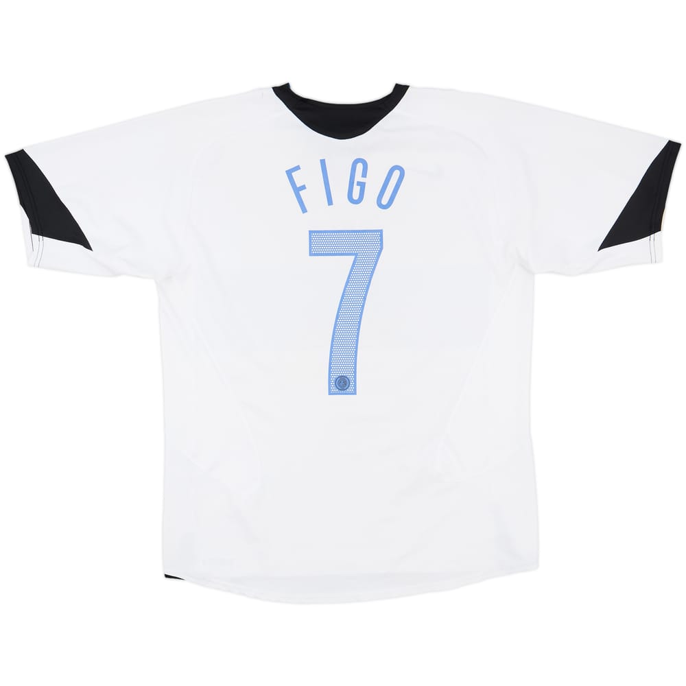 2005-06 Inter Milan Away Shirt Figo #7 - 7/10 - (L)