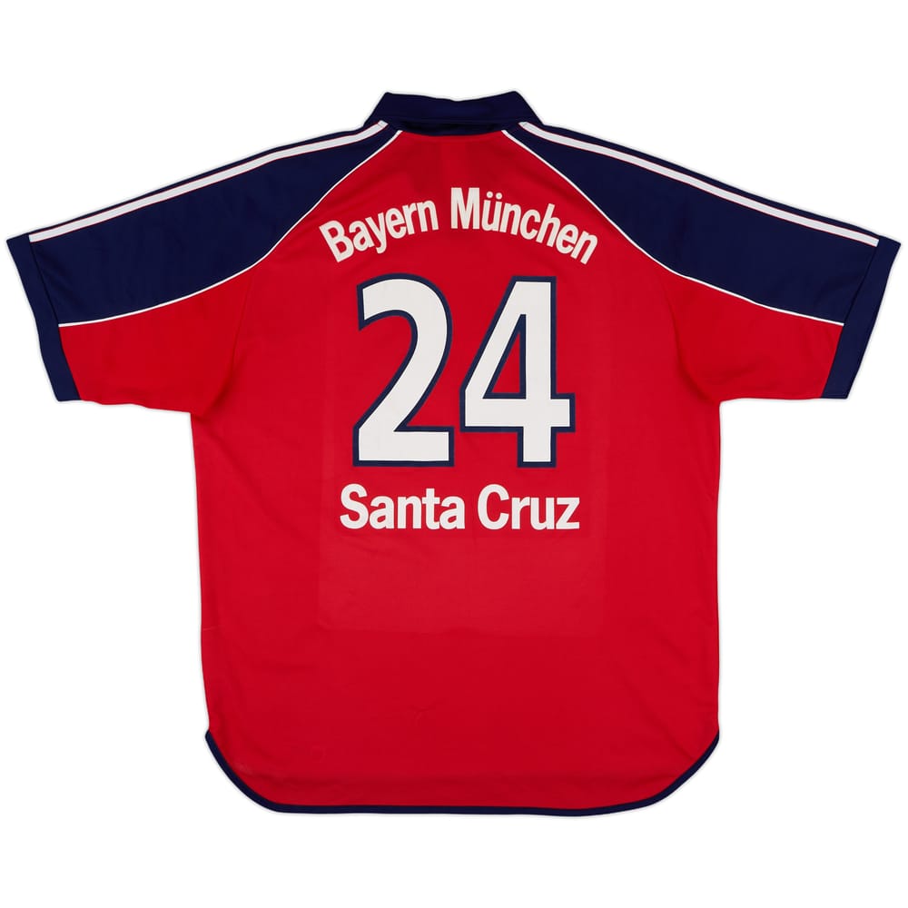 1999-01 Bayern Munich Home Shirt Santa Cruz #24 - 9/10 - (XL)