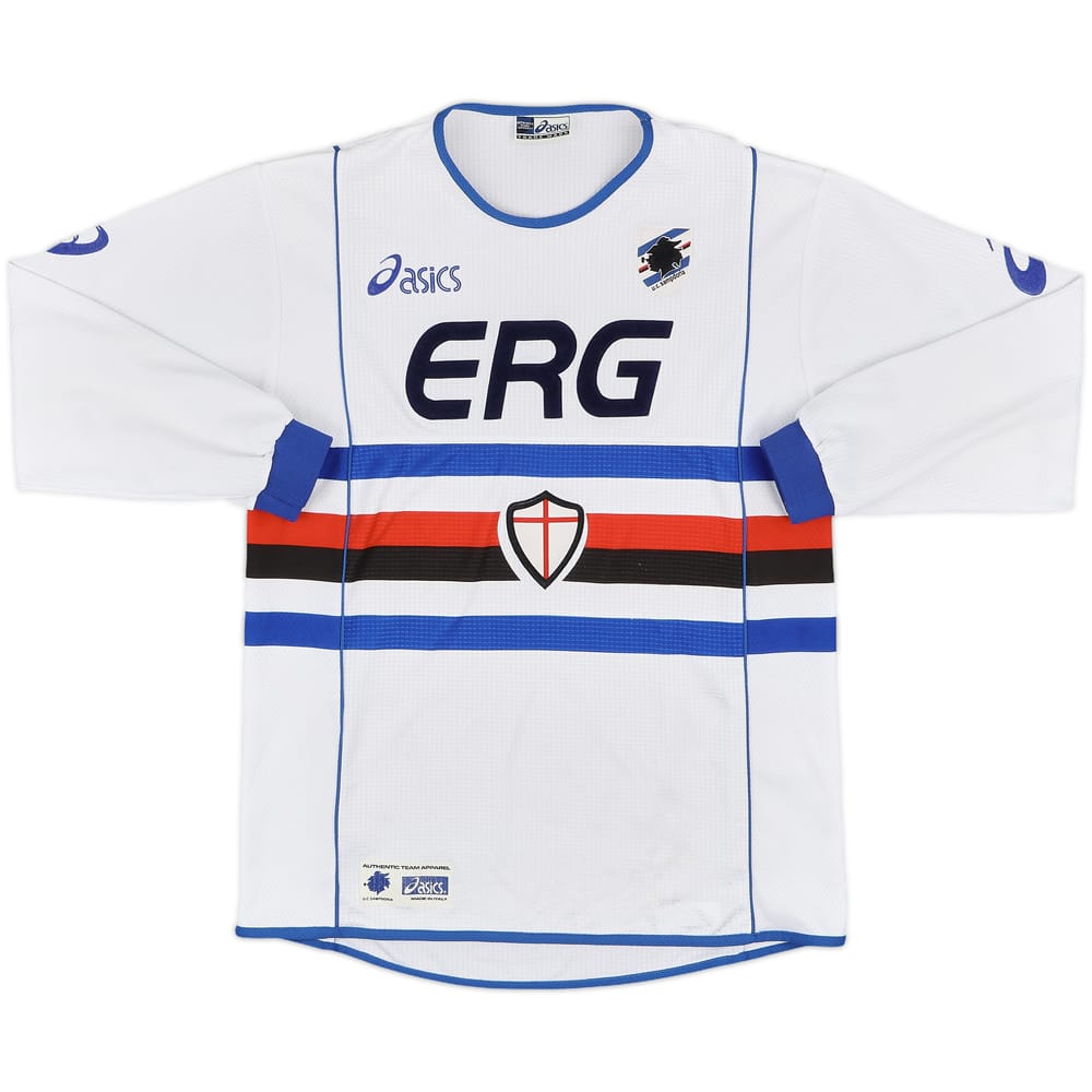 2002-03 Sampdoria Away L/S Shirt - 8/10 - (M)