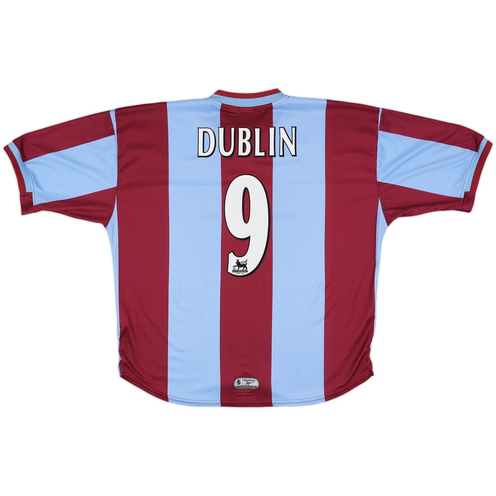 1999-00 Aston Villa Home Shirt Dublin #9 - 9/10 - (XL)