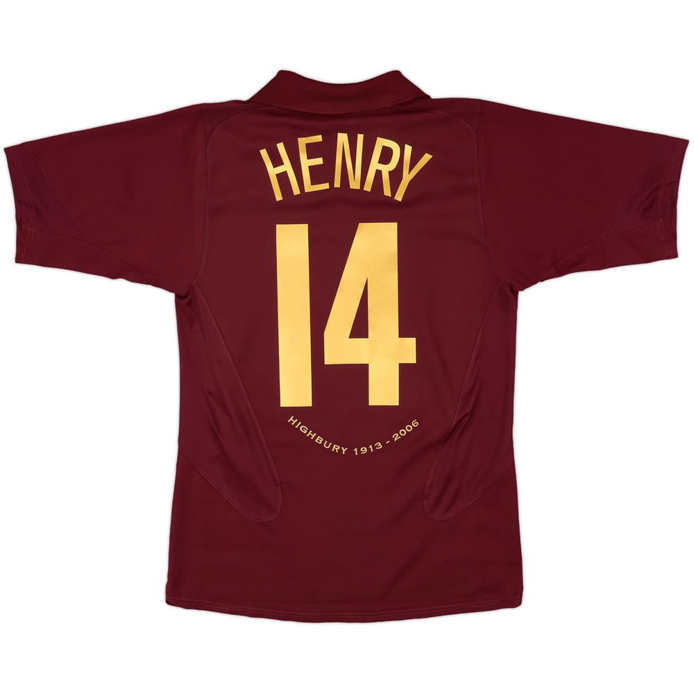 2005-06 Arsenal Home Shirt Henry #14 - 8/10 - (S)