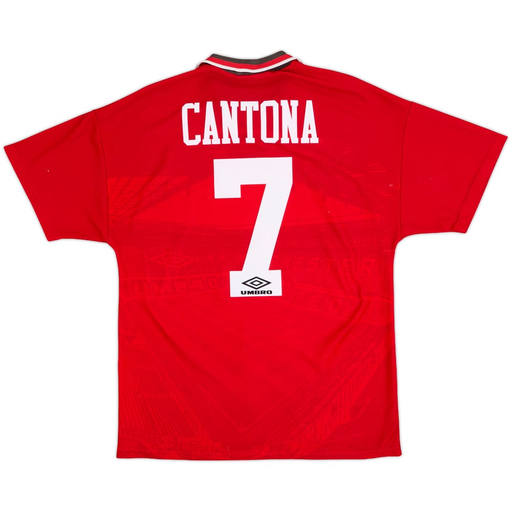 1994-96 Manchester United Home Shirt Cantona #7 - 8/10 - (M)