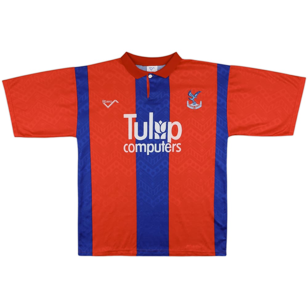1990-91 Crystal Palace Home Shirt - 8/10 - (L)
