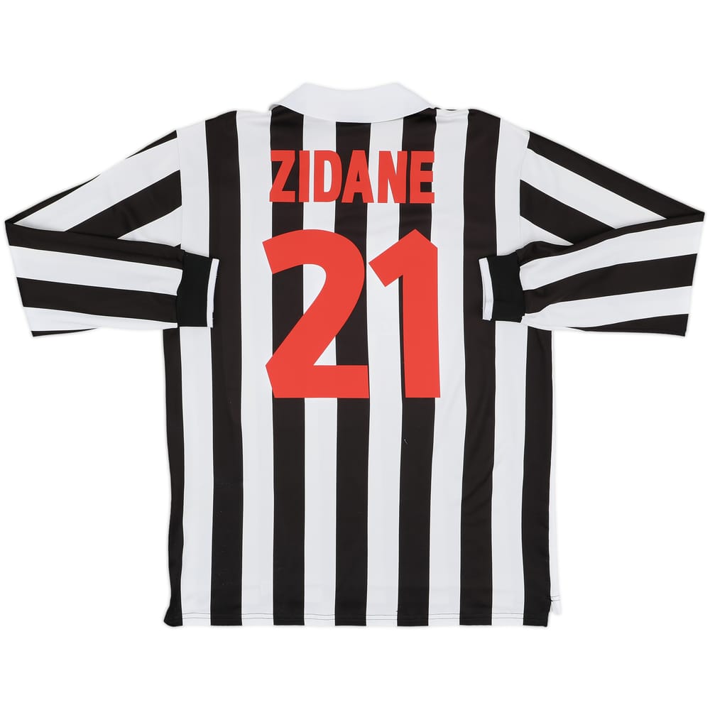 1998-99 Juventus Home L/S Shirt Zidane #21 - 9/10 - (XL)