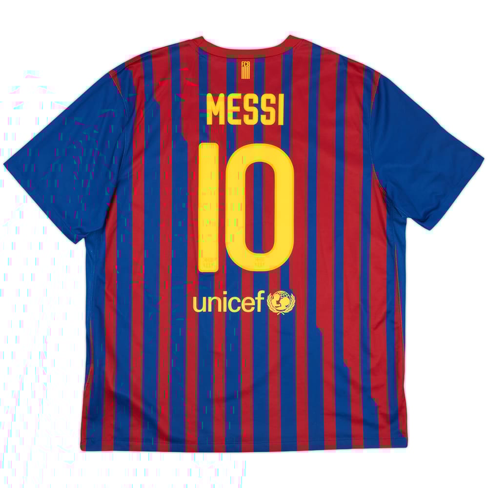 2011-12 Barcelona Home Shirt Messi #10 - 9/10 - (XXL)