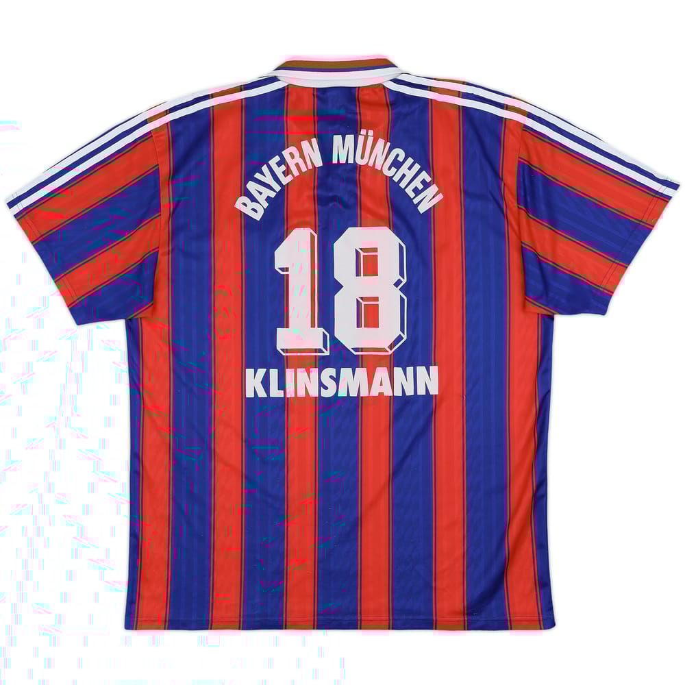 1995-97 Bayern Munich Home Shirt Klinsmann #18 - 8/10 - (XL)