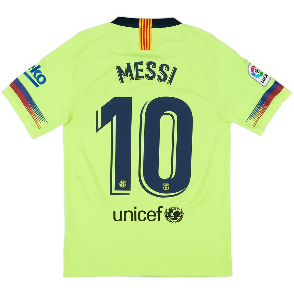 2018-19 Barcelona Away Shirt Messi #10 - 9/10 - (S)