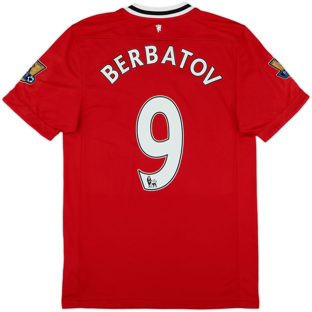 2011-12 Manchester United Home Shirt Berbatov #9 - 9/10 - (S)