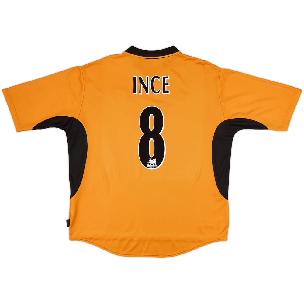 2002-04 Wolves Home Shirt Ince #8 - 8/10 - (XL)
