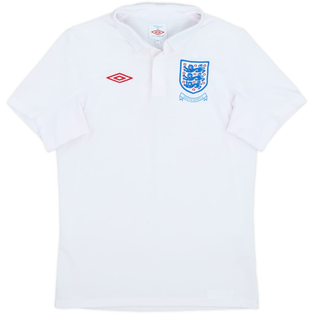 2009-10 England 'South Africa' Home Shirt - 7/10 - (L.Boys)