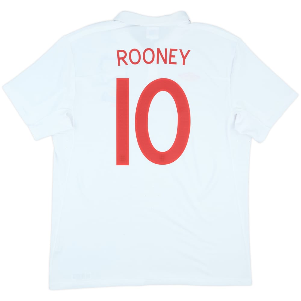 2009-10 England 'South Africa' Home Shirt Rooney #10 - 8/10 - (L)