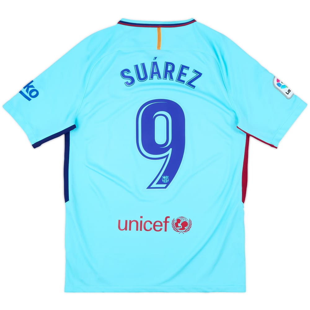 2017-18 Barcelona Away Shirt Suarez #9 - 8/10 - (M)