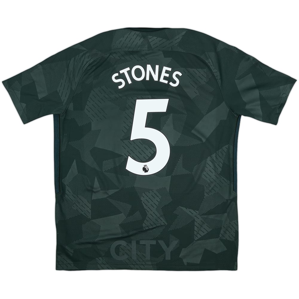 2017-18 Manchester City Third Shirt Stones #5 - 10/10 - (L)