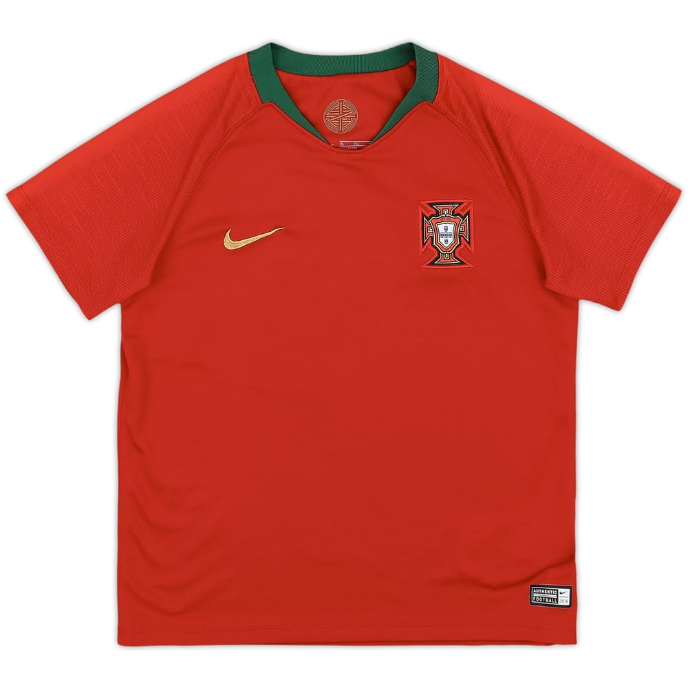 2018-19 Portugal Home Shirt - 10/10 - (S.Boys)