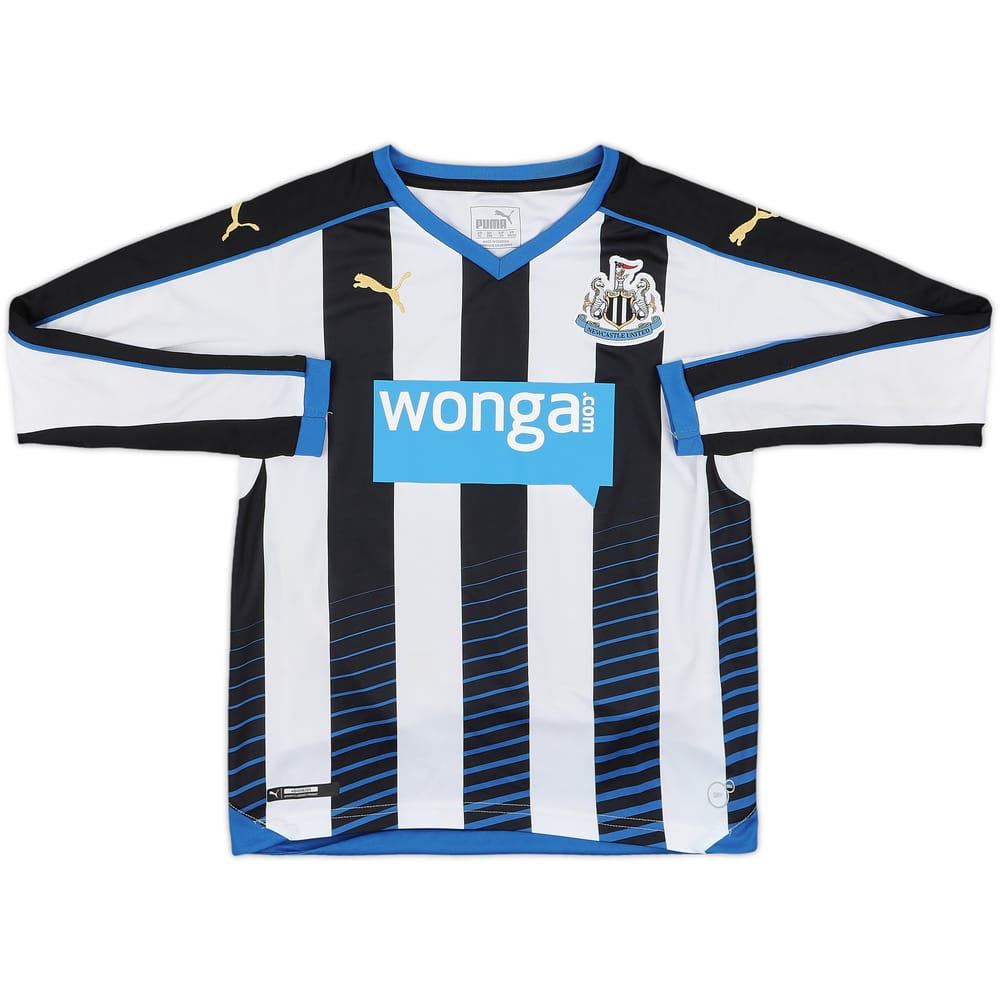 2015-16 Newcastle Home L/S Shirt - 8/10 - (M.Boys)
