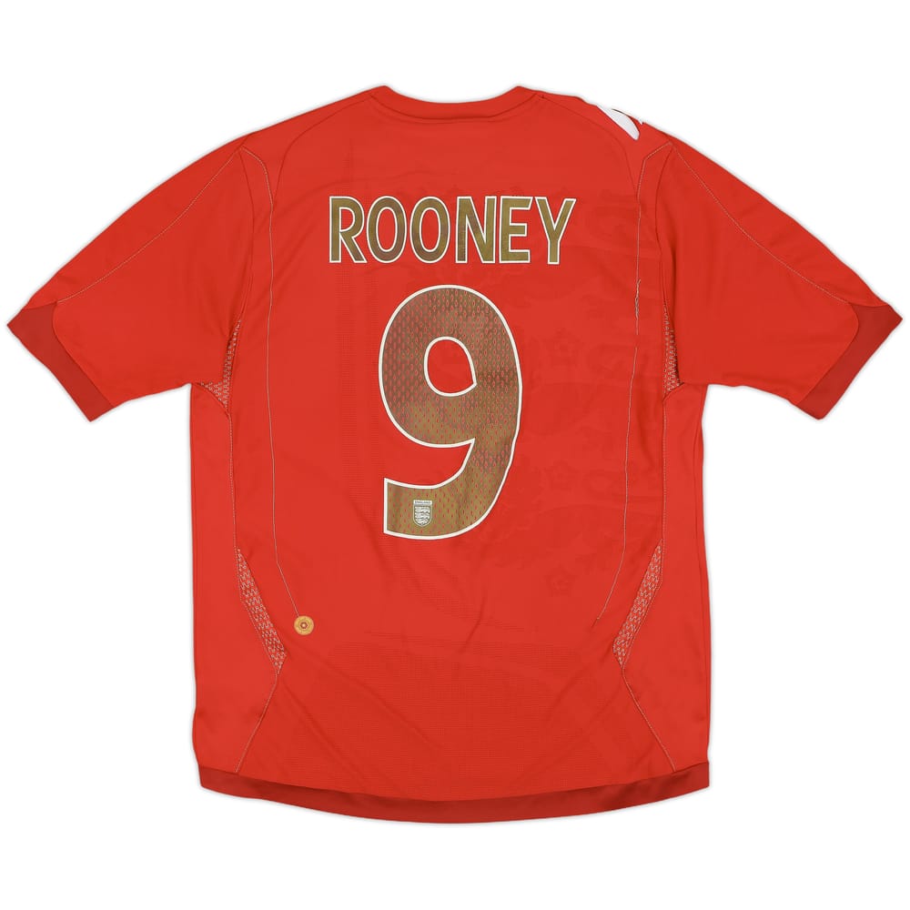 2006-08 England Away Shirt Rooney #9 - 6/10 - (M)