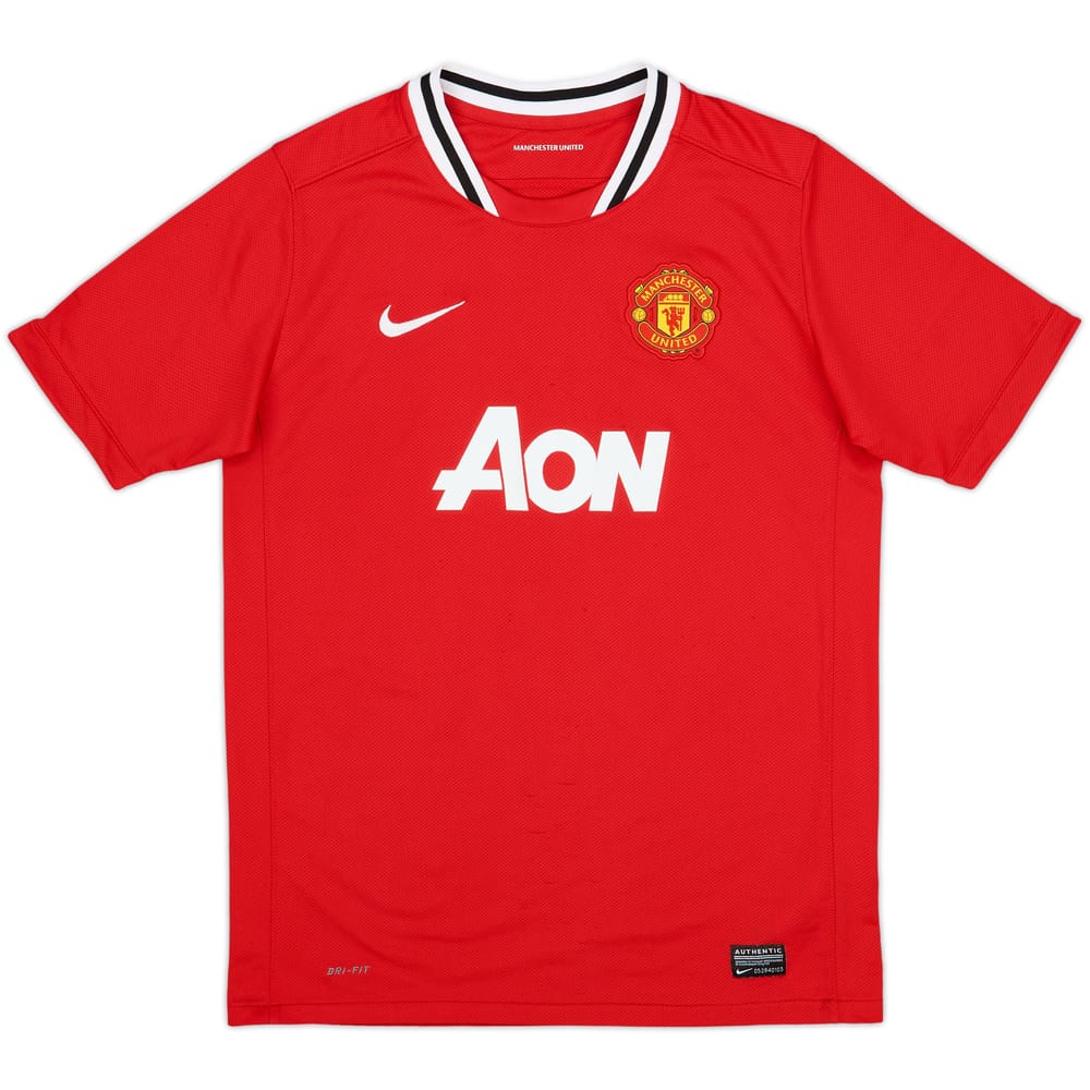 2011-12 Manchester United Home Shirt - 9/10 - (XL.Boys)