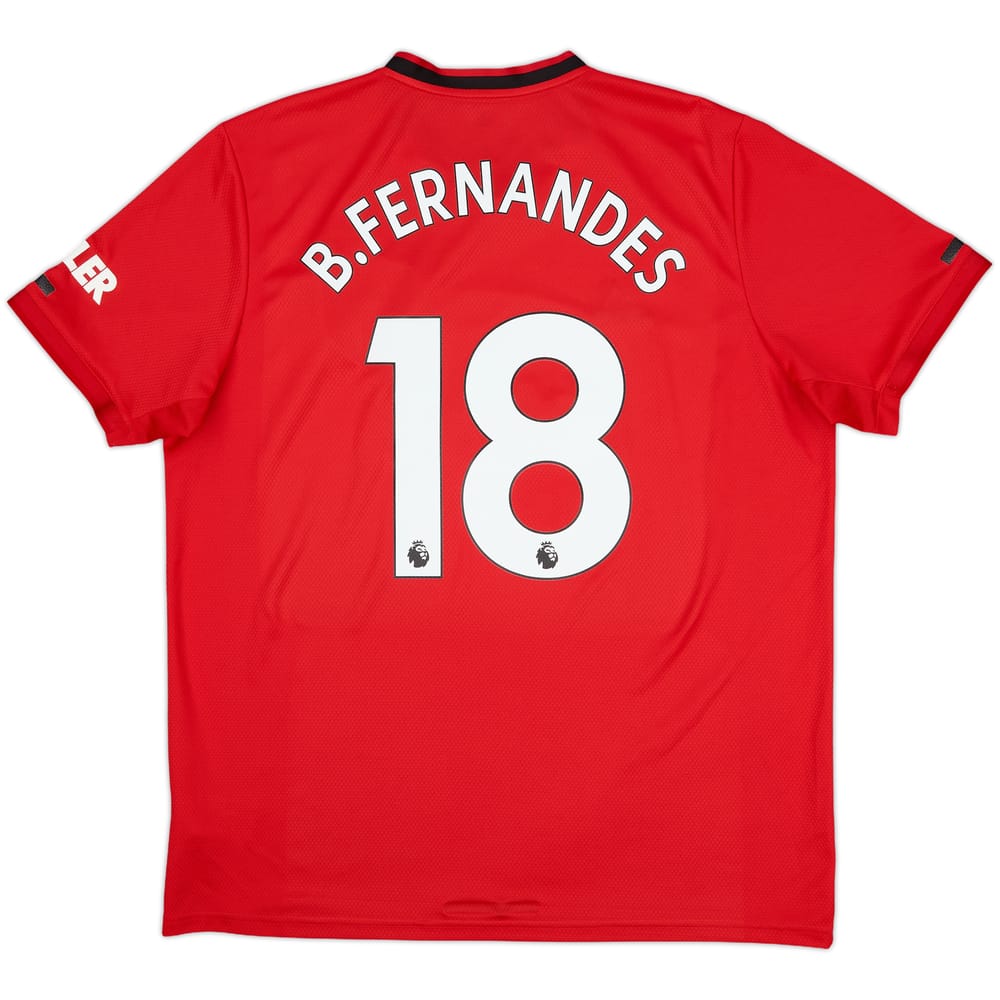 2019-20 Manchester United Home Shirt B.Fernandes #18 - 6/10 - (XL)