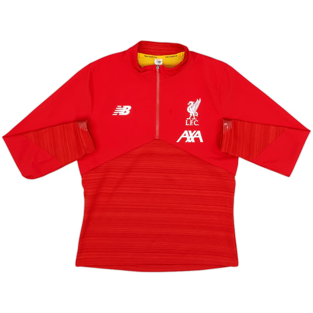 2019-20 Liverpool New Balance 1/4 Zip Drill Top - 8/10 - (XL.Boys)