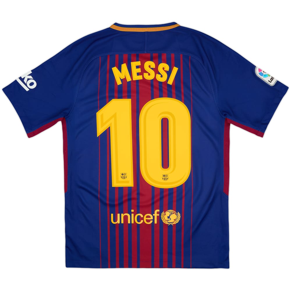 2017-18 Barcelona Home Shirt Messi #10 - 8/10 - (S)