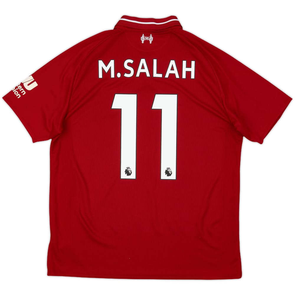 2018-19 Liverpool Home Shirt M.Salah #11 - 7/10 - (XL.Boys)
