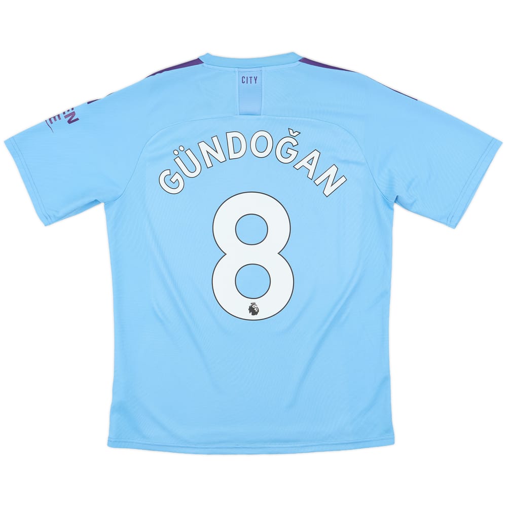 2019-20 Manchester City Home Shirt Gundogan #8 - 7/10 - (L)