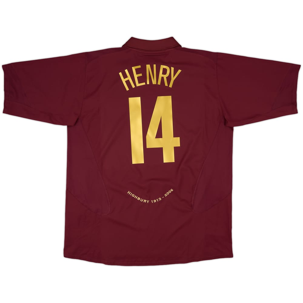 2005-06 Arsenal Home Shirt Henry #14 - 9/10 - (XXL)