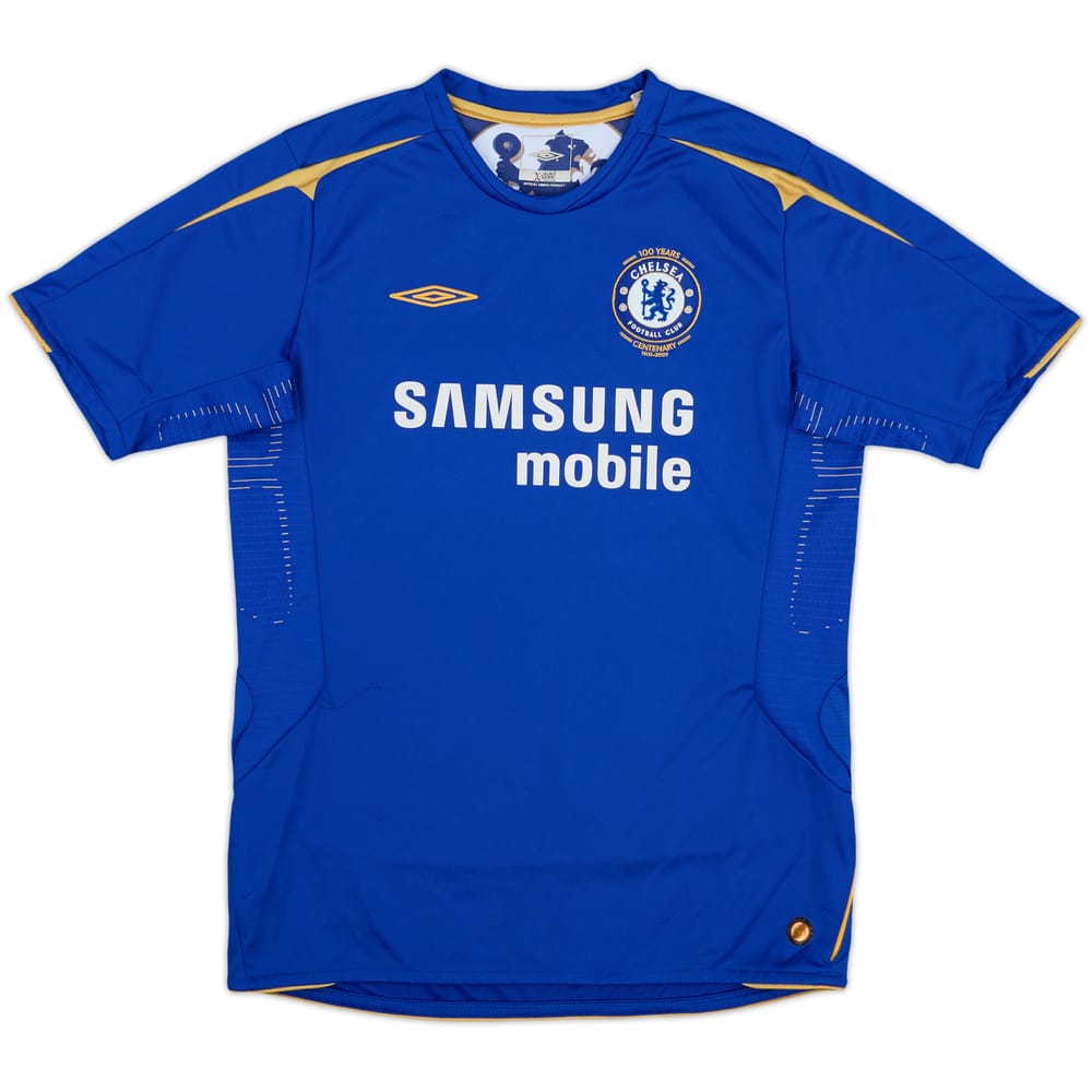 2005-06 Chelsea Centenary Home Shirt - 8/10 - (XL.Boys)