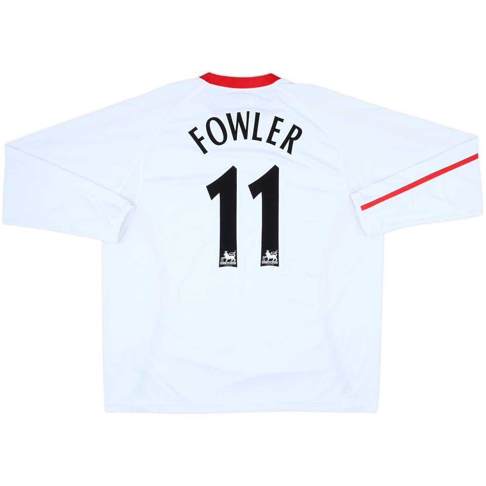 2005-06 Liverpool Away L/S Shirt Fowler #11 - 8/10 - (XXL)