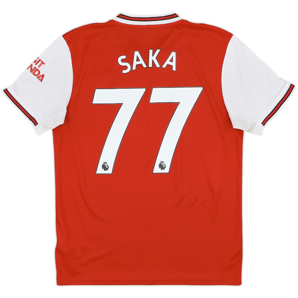 2019-20 Arsenal Home Shirt Saka #77 - 6/10 - (M)