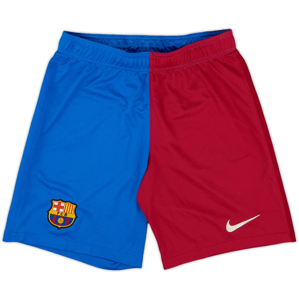 2021-22 Barcelona Home Shorts - 9/10 - (S)