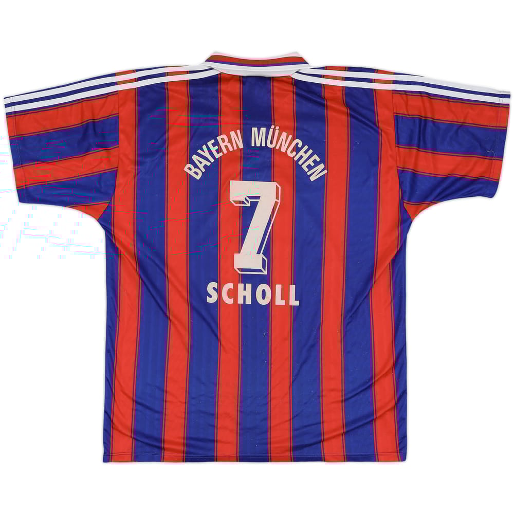 1995-97 Bayern Munich Home Shirt Scholl #7 - 6/10 - (L)