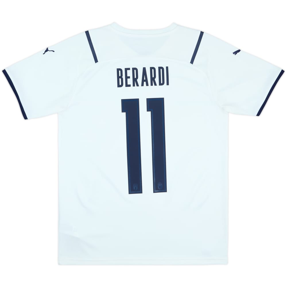 2021 Italy Away Shirt Berardi #11 - 7/10 - (M)