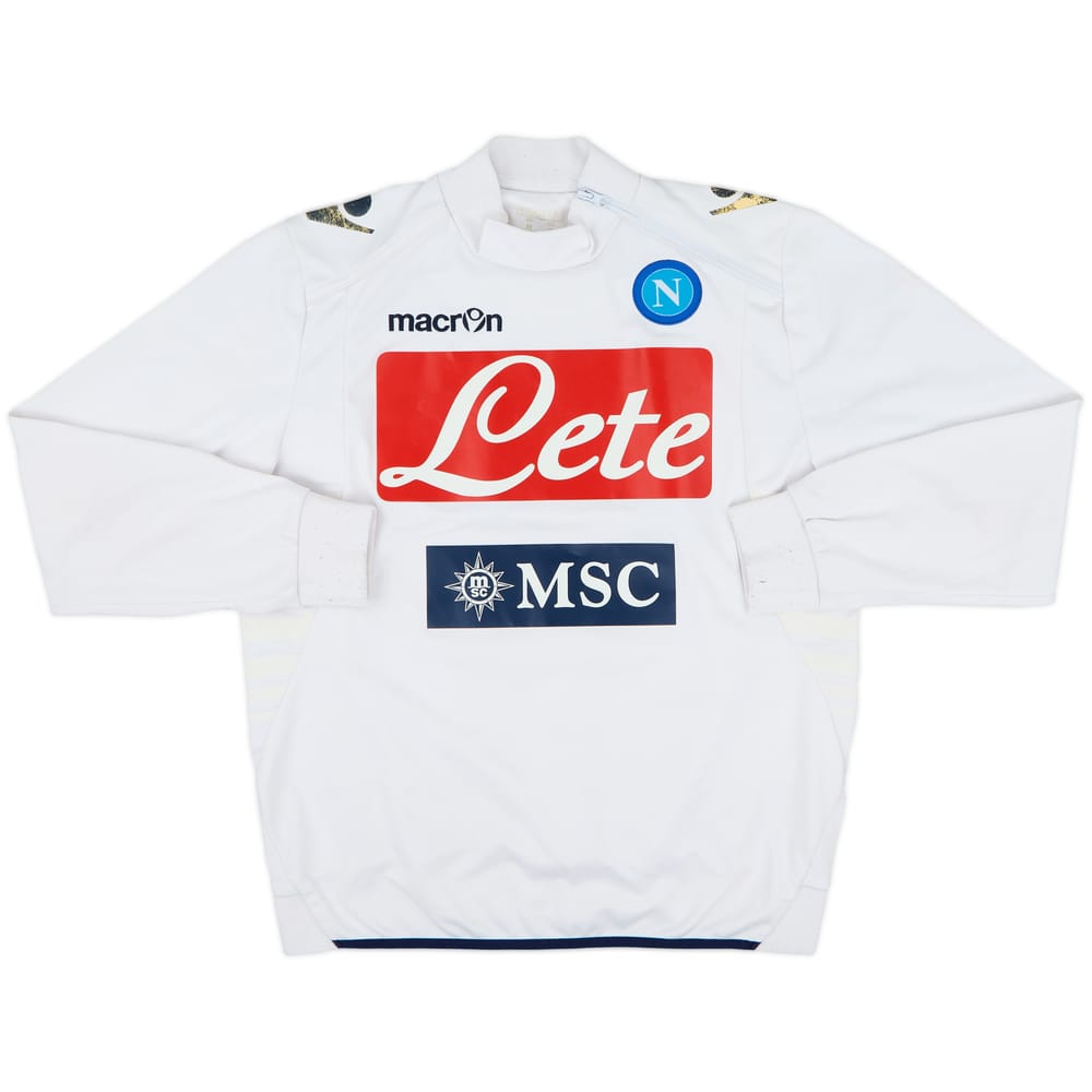 2013-14 Napoli Macron 1/4 Zip Drill Top - 5/10 - (M)