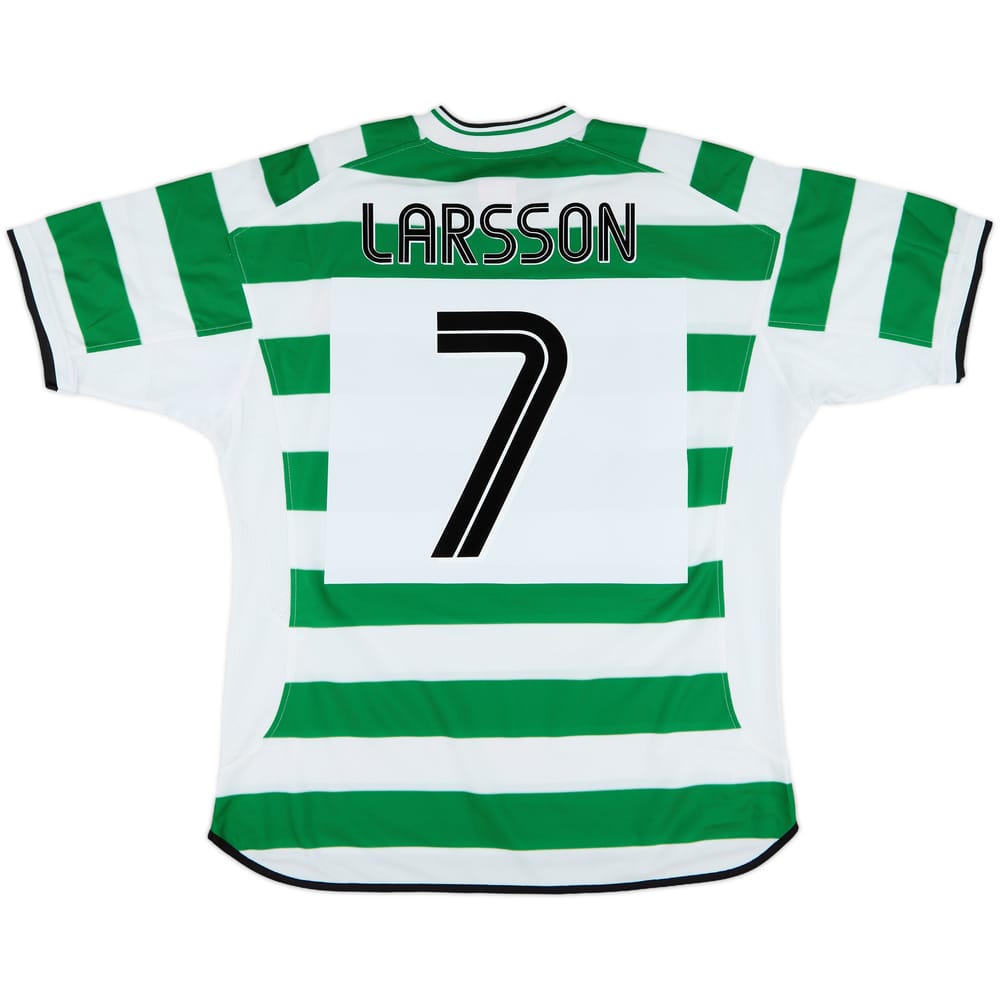 2001-03 Celtic Home Shirt Larsson #7 - 9/10 - (L)
