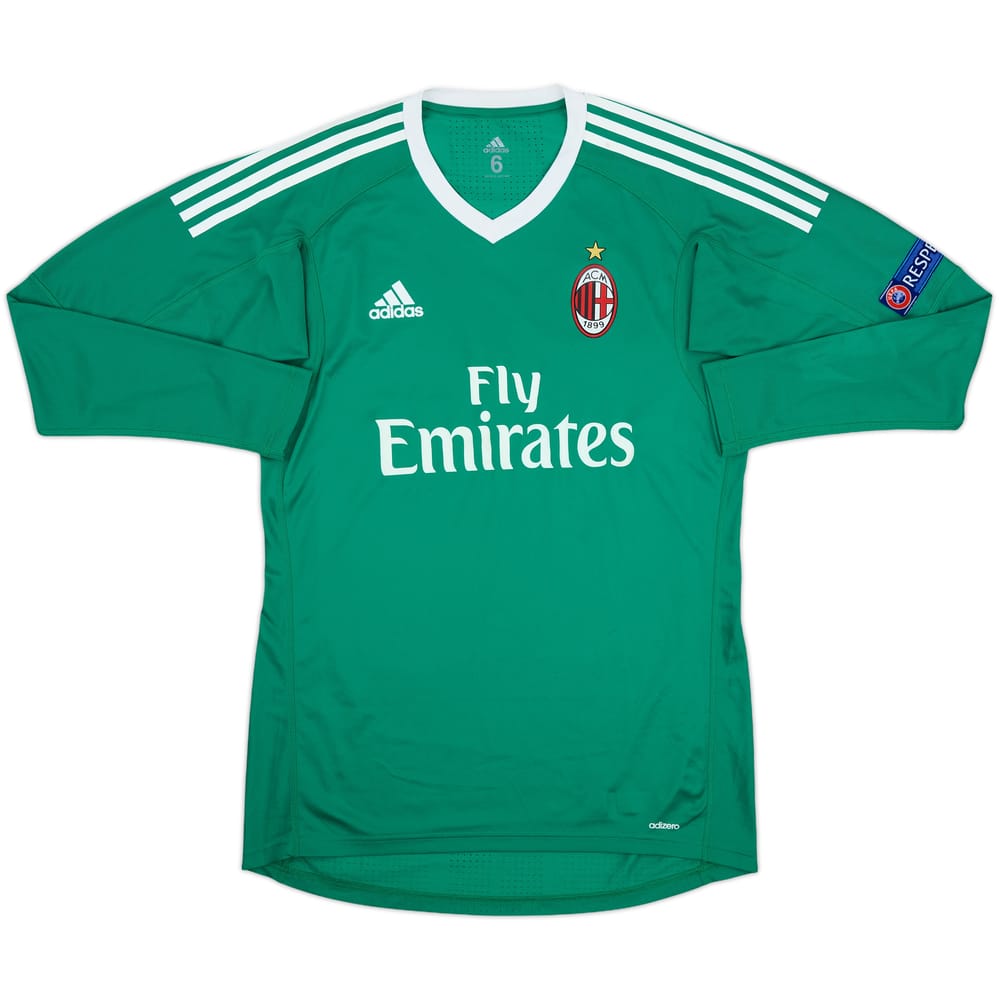 2017-18 AC Milan Player Issue GK Shirt - 8/10 - (M)