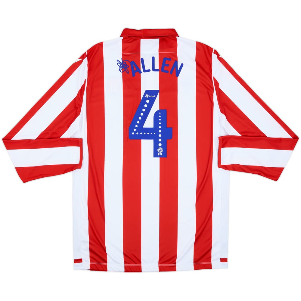 2019-20 Stoke City Home L/S Shirt Allen #4 - 8/10 - (XXL)