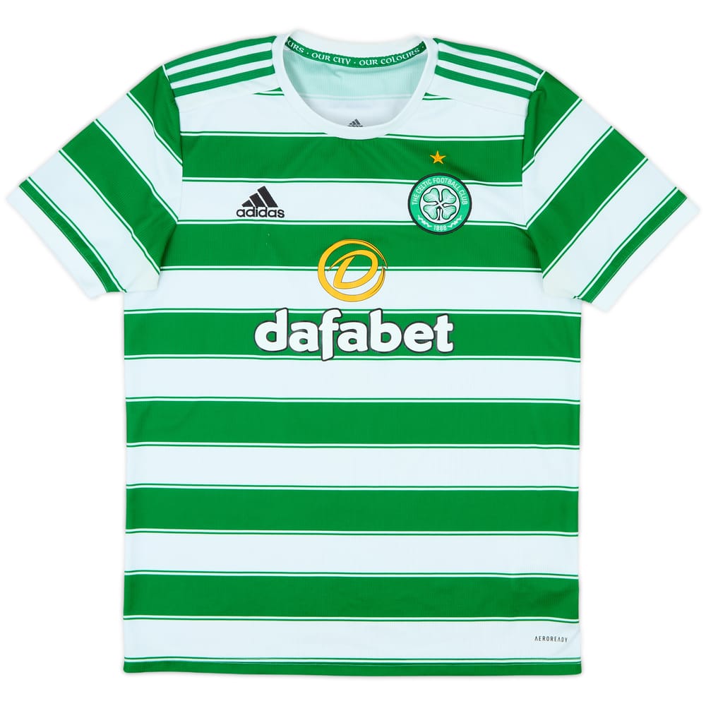 2021-22 Celtic Home Shirt - 9/10 - (M)