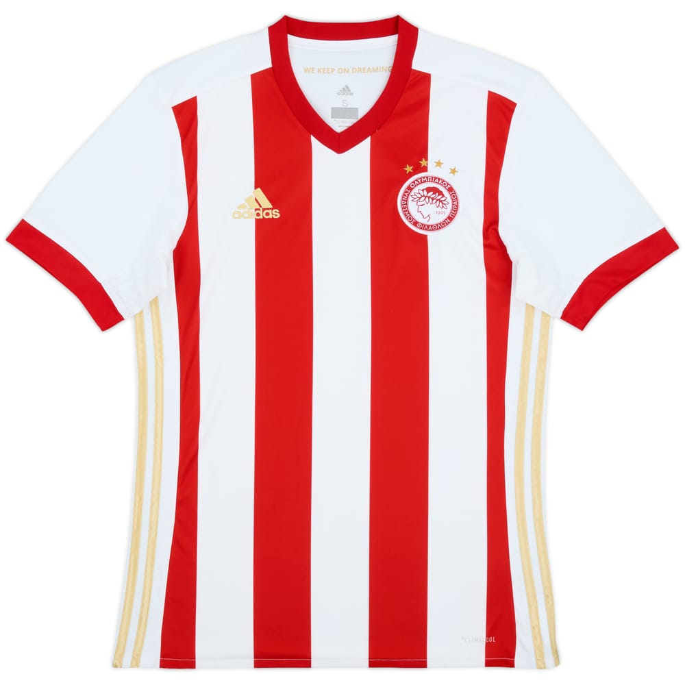 2017-18 Olympiakos Home Shirt - 8/10 - (S)