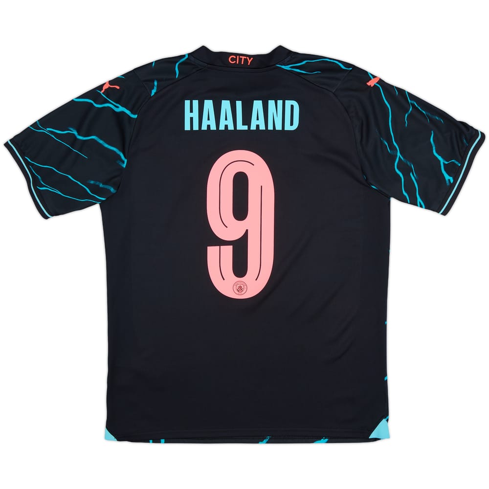 2023-24 Manchester City Third Shirt Haaland #9 - 8/10 - (M)