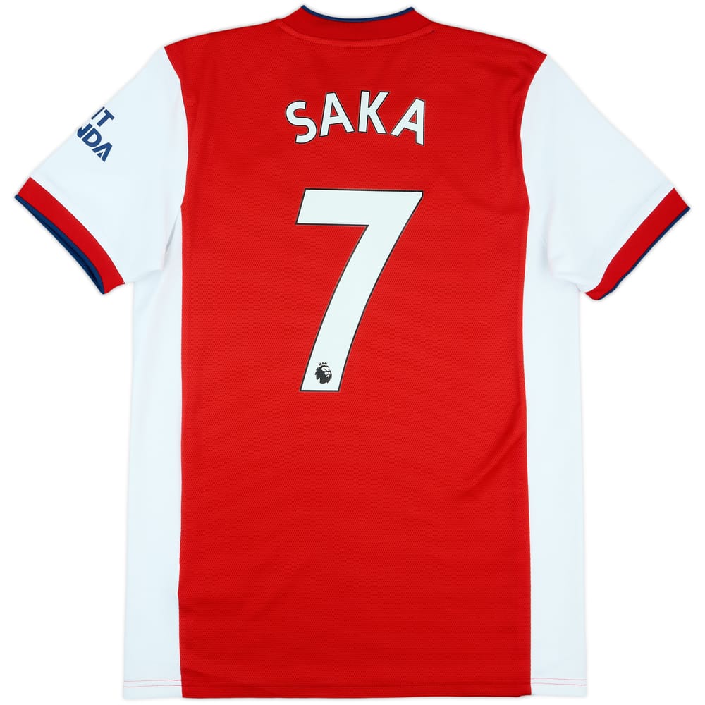 2021-22 Arsenal Home Shirt Saka #7 - 8/10 - (M)