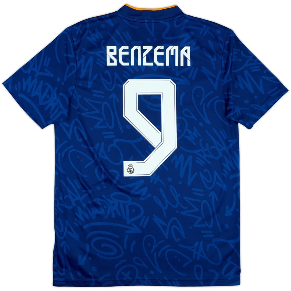 2021-22 Real Madrid Away Shirt Benzema #9 - 10/10 - (M)