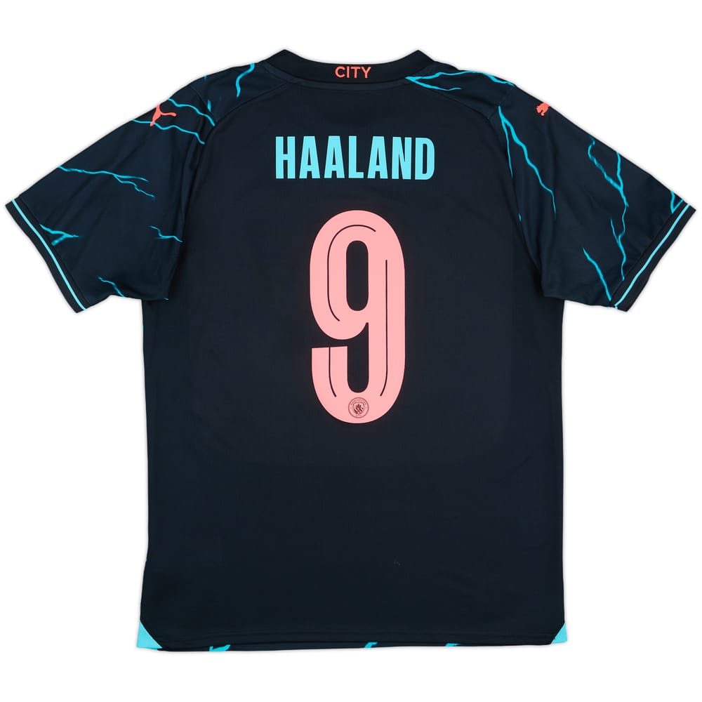 2023-24 Manchester City Third Shirt Haaland #9 - 10/10 - (M)