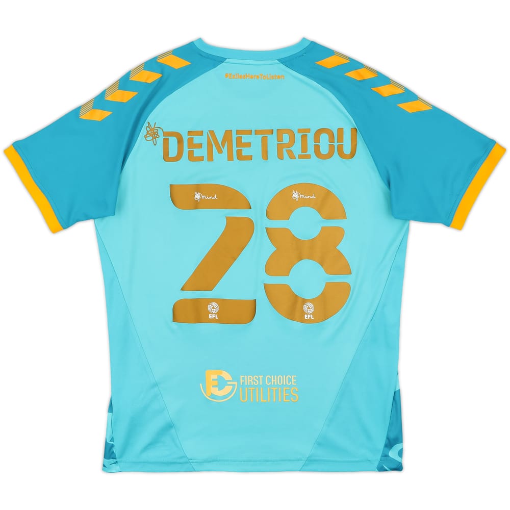 2021-22 Newport County Away Shirt Demetriou #28 - 8/10 - (M)