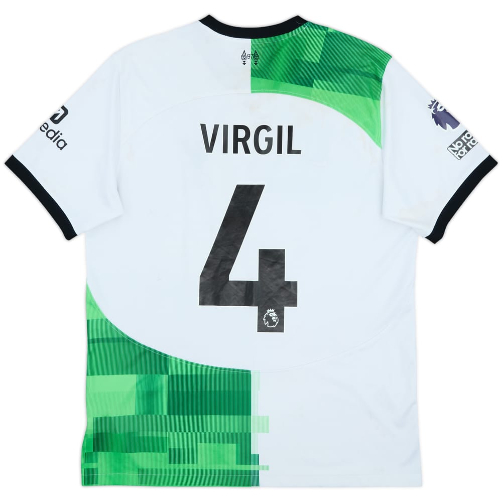 2023-24 Liverpool Away Shirt Virgil #4 - 5/10 - (L)
